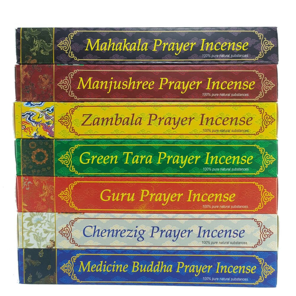 Tibetan Prayer incense set van 7