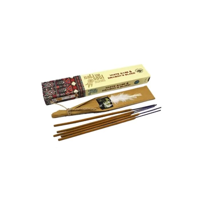 native soul white sage en dragonsblood wierook