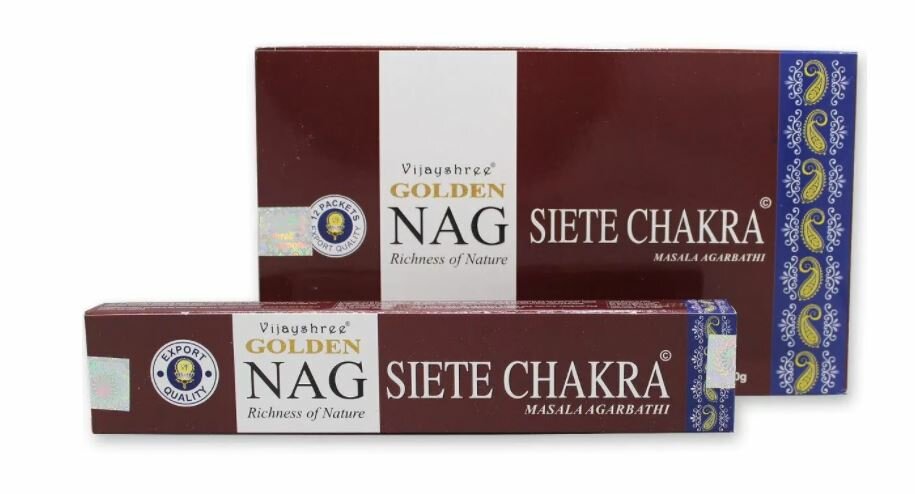 golden nag seven chakra wierook