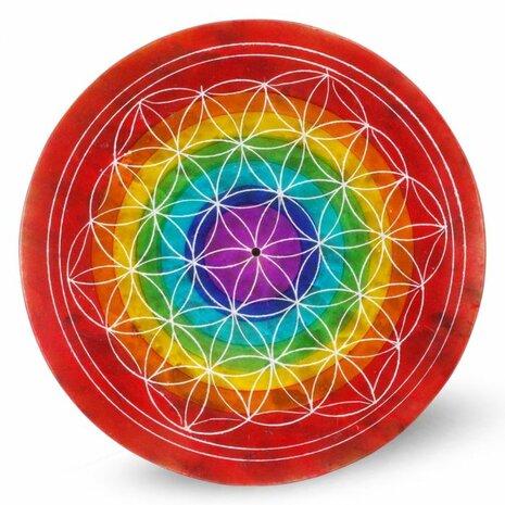 flower of life chakra wierookbrander zeepsteen