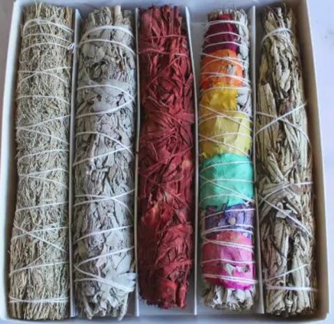 Cleansing sage smudge sticks 24 cm 