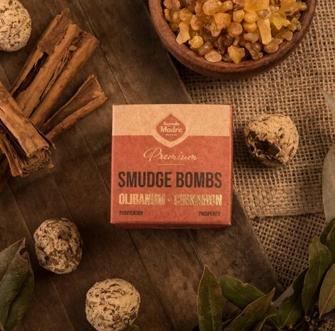 Olibanum Cinnamon smudge bomb Sagrada Madre