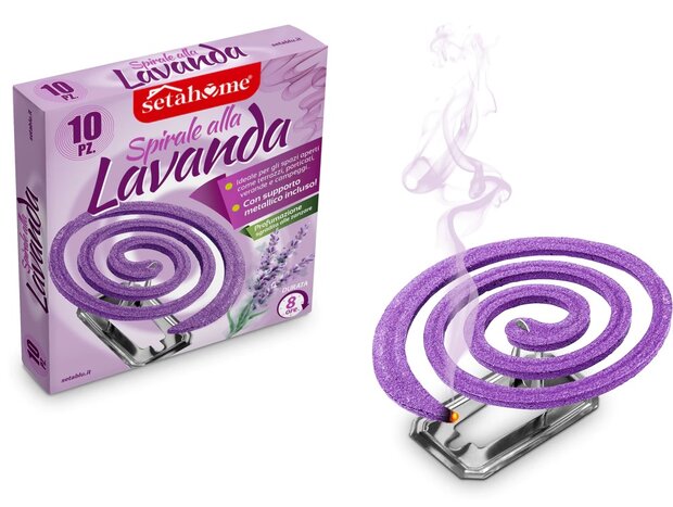 lavendel spiraal wierook