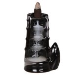 Backflow wierookbrander bamboeladder keramiek 12 cm Backflow wierookbrander bamboeladder keramiek 12 cm