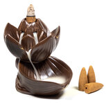 Backflow wierookbrander Lotus keramiek groot Backflow wierookbrander Lotus keramiek groot