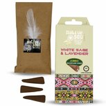 native soul white sage & lavender backflow wierookkegel native soul white sage & lavender backflow wierookkegel